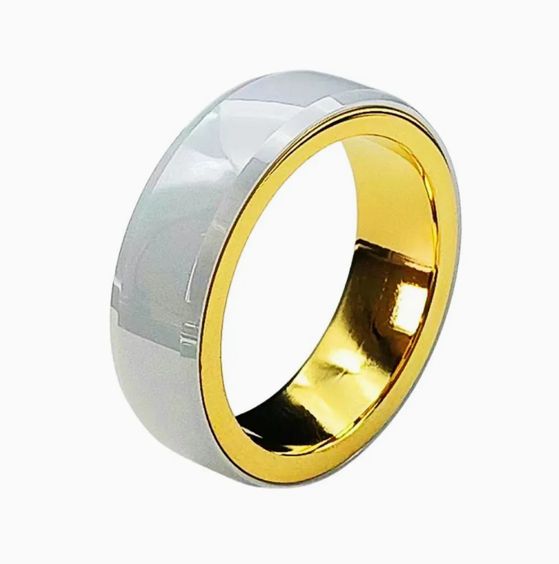 Pensvox AI Smart Health Ring with Heart Rate, Blood Oxygen, Sleep Monitoring, AI Voice Recording & Wireless Charging Case