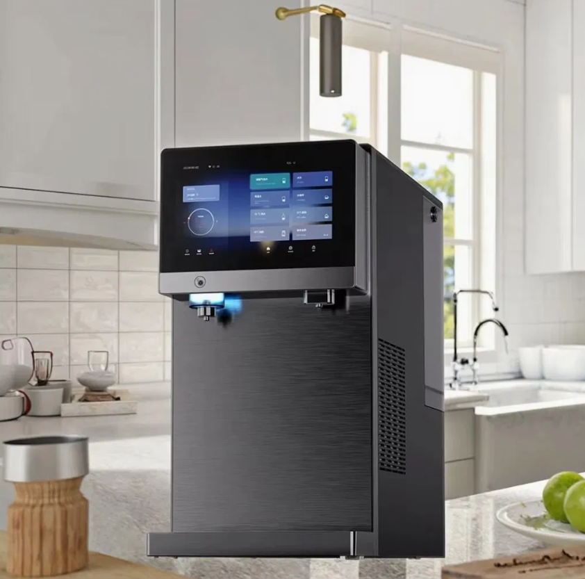 Smart WiFi Water Purifier & Dispenser – All-in-One Hot, Cold & Sparkling Water Machine with Touch Display for Home & Office