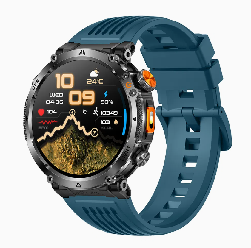 ST40 Rugged Smartwatch with GPS, 100+ Sports Modes, Heart Rate, Blood Oxygen Monitoring & Long Battery Life