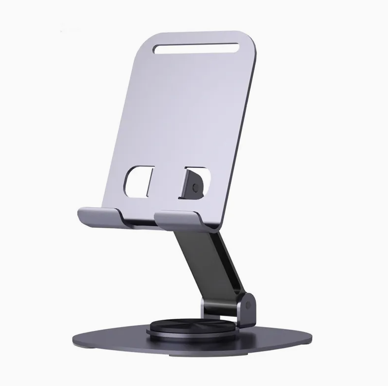 Adjustable Aluminum Alloy Mobile Phone & Tablet Stand – Foldable Desktop Holder for Smartphones, Tablets & E-Readers