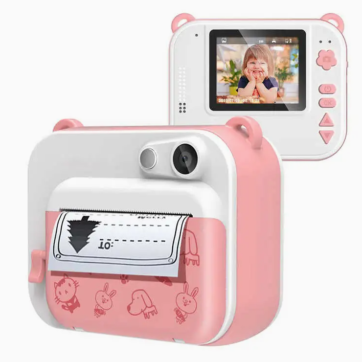 2.0-Inch Instant Print Kids Camera with HD Photo & Video Recording, Thermal Printer, Selfie Lens & Rechargeable Battery