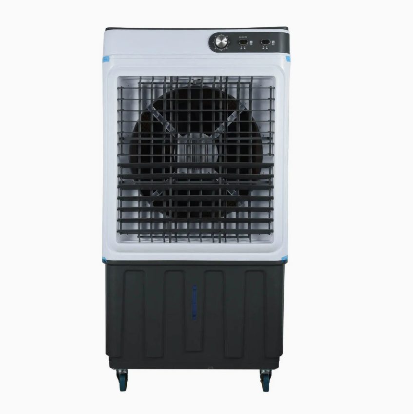Portable Floor Standing Air Cooler with Water Pump Protection – High Airflow Evaporative Room Cooler for Home & Office